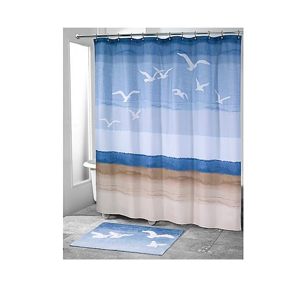 Seagulls Shower Curtain Bathroom Accessories