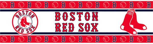 Inspire Store. MLB Baseball Boston Red Sox Accent Wallpaper Border