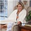 Triple Rib Plush Soft Heating Throw Blanket