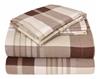 Winter Nights Plaid Flannel Sheet Sets 100 %Cotton