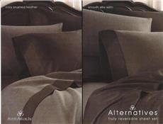 ALTERNATIVES Reversible Satin Sheet Sets