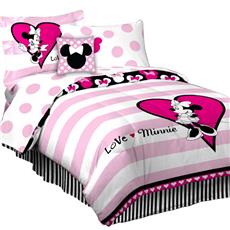 Minnie Dots &amp; Hearts  Bedding for Girls | By DomesticBin