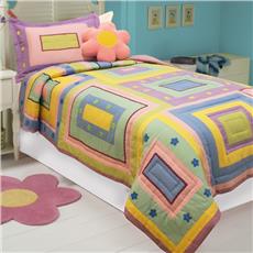 Rachel Cotton Twin Quilt/Sham Set