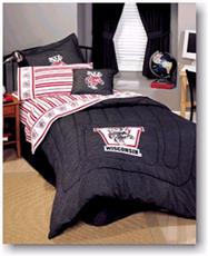 University of Wisconsin Denim Bedding for Kids | By DomesticBin