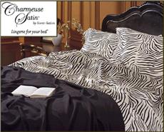 ZEBRA PRINT Satin Sheets & Comforter Sets