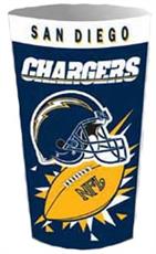 San Diego Chargers Wastebasket | By DomesticBin