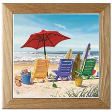 BEACHY KEEN Framed Trivet | By DomesticBin