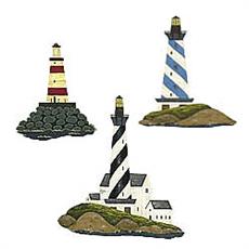 Warren Kimble Lighthouse Wallies Wallpaper Cutouts | By DomesticBin