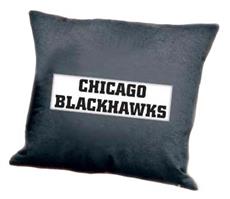 CHICAGO BLACKHAWKS Black Denim 18&quot; Square | By DomesticBin