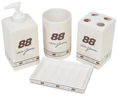 NASCAR #88 Dale Jarrett 4 pc Ceramic Bathroom Set | By DomesticBin