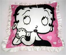 Betty Boop Pink Kisses Decorative Pillow | By DomesticBin