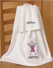 Bathtime Girl Bath Set | By DomesticBin