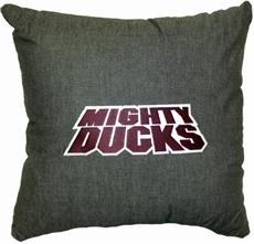 Anaheim Mighty Ducks 18&quot; Denim Square Pillow | By DomesticBin