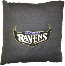 BALTIMORE RAVENS 18&quot; Denim Pillow | By DomesticBin