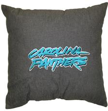 CAROLINA PANTHERS 18&quot; Denim Pillow | By DomesticBin