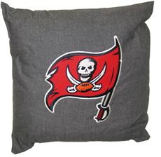 TAMPA BAY BUCCANEERS 18&quot; Denim Pillow | By DomesticBin