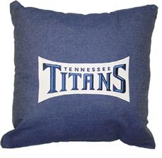 TENNESSEE TITANS 18&quot; Denim Pillow | By DomesticBin