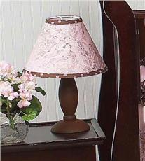 Pink &amp; Brown Toile Lamp Shade | By DomesticBin