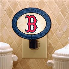 Boston Red Sox Art Glass Night Light | By DomesticBin