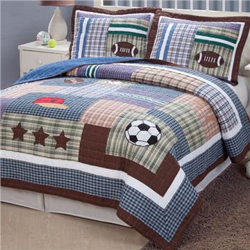 Field Sports Quilt Set for Boys | By DomesticBin