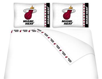 Miami Heat Microfiber Sheet Sets  | By DomesticBin