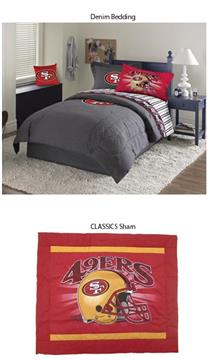 San Francisco 49ers Denim Pillow Sham | By DomesticBin