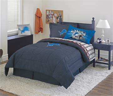 DETROIT LIONS Denim Comforter &amp; Sheet Set Combo | By DomesticBin