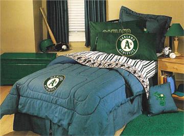 OAKLAND ATHLETICS Denim Comforter & Sheet Set Combo