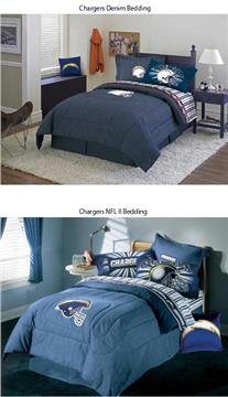 San Diego Chargers Denim Bedding Accessories | By DomesticBin