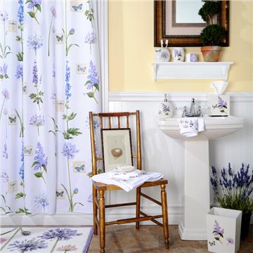 Etude de Fleur Shower Curtain, Towels & Bathroom Accessories