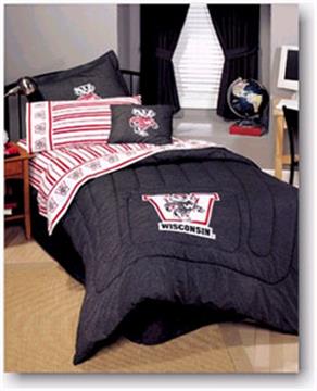 University of Wisconsin Denim Bedding for Kids | By DomesticBin