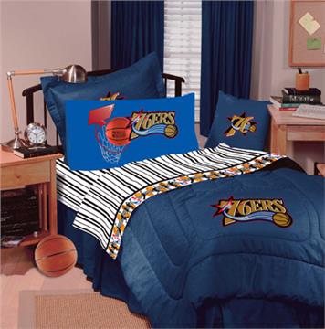 PHILADELPHIA 76&#39;ERS Denim Comforter &amp; Sheet Set Combo | By DomesticBin