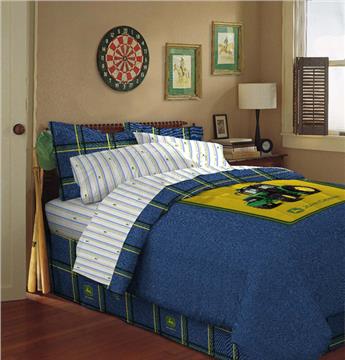 John Deere Blue Denim Bedding