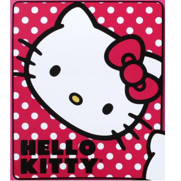 Hello Kitty Polka Dot Kitty Fleece Throw