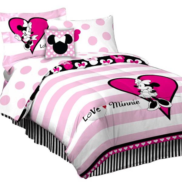 Minnie Dots & Hearts Bedding for Girls