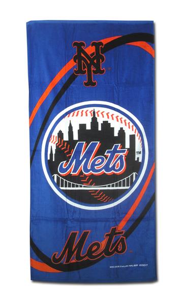 New York Mets Fiber Reactive Beach Towel